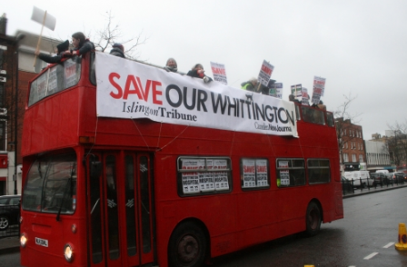 North London newspapers in 'rare' show of unity as 5,000 march to save Whittington Hospital